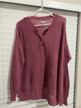 American Eagle button sweater